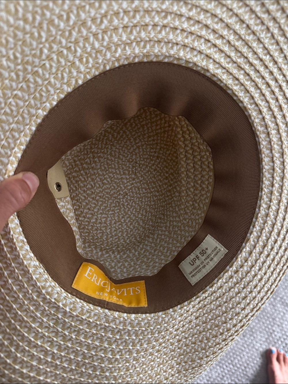 Eric javits Bonanza Straw Western Hat - Picture 9 of 9